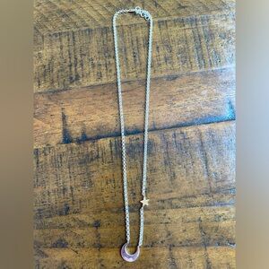 Mignon Faget Moon and Star new in box Mixed Metal Necklace